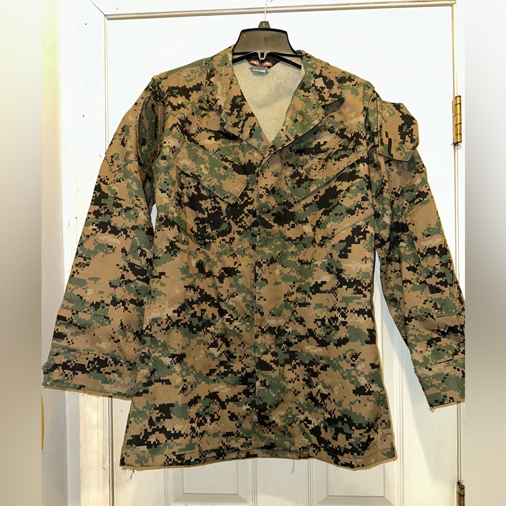 Woodland Digital Camo‎ BDU Uniform Mil-Spec Jacket TRU SPEC 65% Poly 35% Cotton